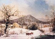 George Henry Durrie Winter in the Country, Distant Hills oil painting artist